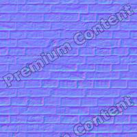 seamless wall bricks normal map 0007